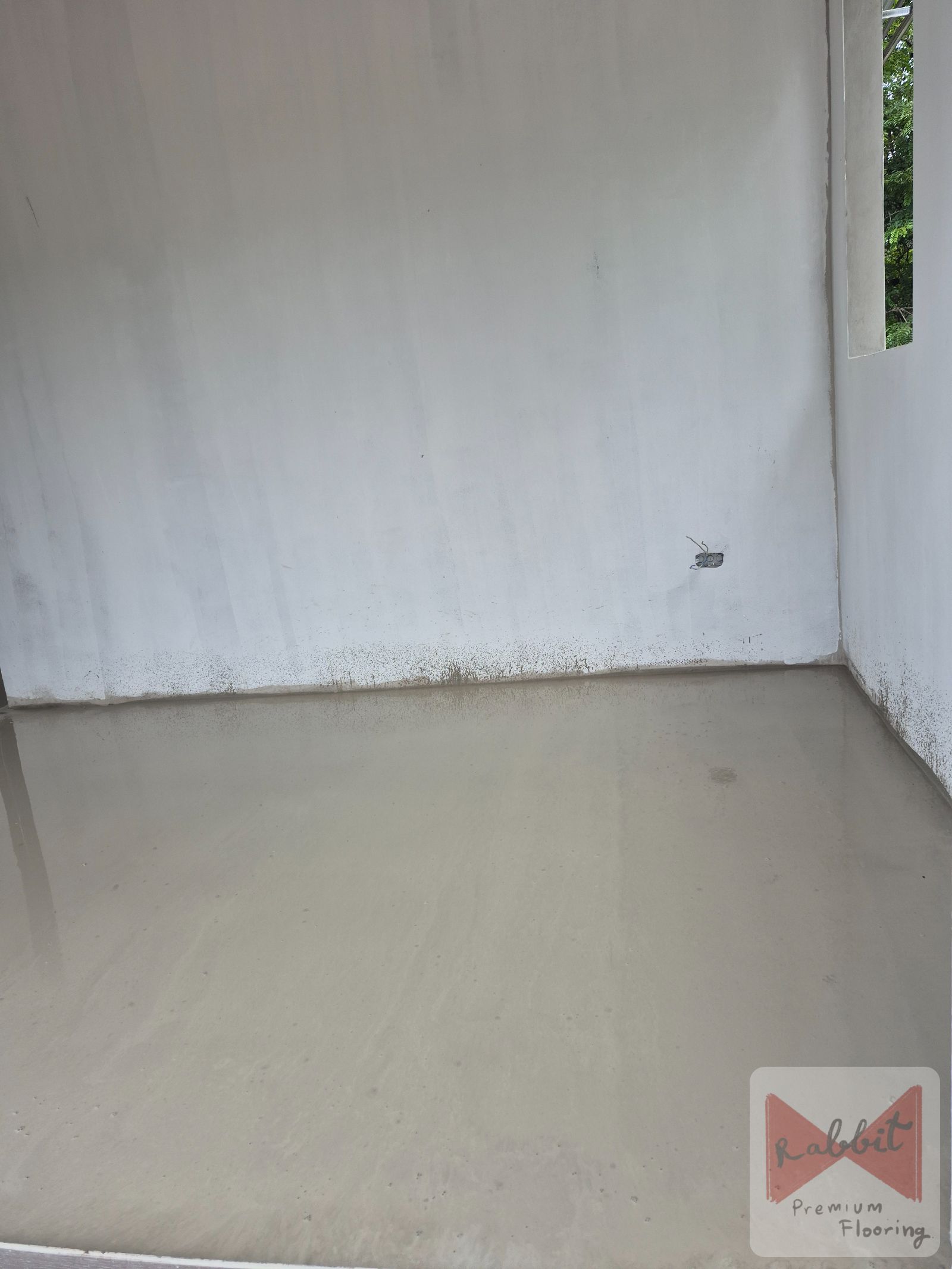 Job-area งานปรับพื้นแบบเทปูนไหล(3-5mm)